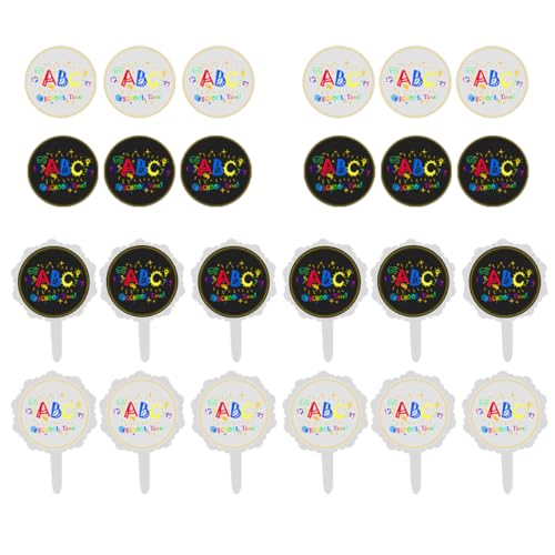 Abaodam 1 Satz Schulkuchen Picks Partydekoration Party Decoration Schulanfang Tortendeko Firmung Dekorationen Für Schulkuchen Kuchenspieße Für Schulpartys Weiß 24 Stück Abaodam 1 Satz Schulkuchen Picks Partydekoration Party Decoration Schulanfang Tortendeko Firmung Dekorationen Für Schulkuchen Kuchenspieße Für Schulpartys Weiß 24 Stück von Abaodam