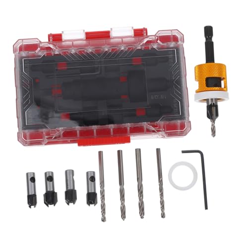 Abaodam 1 Satz Senkbohrer werkzeug Senker-Bits Senkbit Senkerbohrer für Holzarbeiten Senker für Holz Aluminiumlegierung Golden Abaodam 1 Satz Senkbohrer werkzeug Senker-Bits Senkbit Senkerbohrer für Holzarbeiten Senker für Holz Aluminiumlegierung Golden von Abaodam