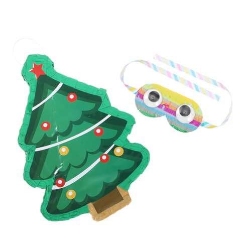 Abaodam 1 Satz Weihnachtspinata für weihnachtsdeko party für Weihnachts Pinata mit Weihnachtsbaum Lebkuchen Pop Festival-Pinata- Party-Piñata Papier von Abaodam