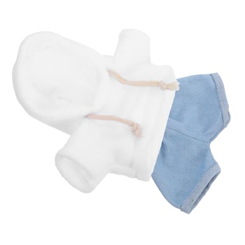 Abaodam 1 Set Plüschbärenjeans Und Puppe Mit Kapuze Kleidung Süße Bärenpuppen-Kapuze-Jacke Wiederverwendbare Puppenkleidung Für 20 cm Mini-clush-Tiere Gefüllte Bären Abaodam 1 Set Plüschbärenjeans Und Puppe Mit Kapuze Kleidung Süße Bärenpuppen-Kapuze-Jacke Wiederverwendbare Puppenkleidung Für 20 cm Mini-clush-Tiere Gefüllte Bären von Abaodam