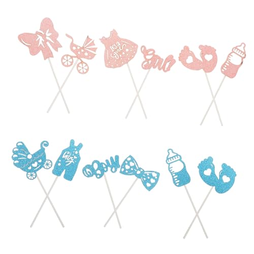 Abaodam 1satz Gender Reveal Dekorationen Für Babyparty Geschlecht Enthüllung Kuchenmarker Teiliges Set Für Von Jungen Und Mädchen Einfach Zu Verwenden Elegante Tortenaufsätze Für Abaodam 1satz Gender Reveal Dekorationen Für Babyparty Geschlecht Enthüllung Kuchenmarker Teiliges Set Für Von Jungen Und Mädchen Einfach Zu Verwenden Elegante Tortenaufsätze Für von Abaodam