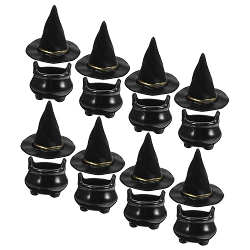 Abaodam 10 Sätze Halloween-Hexenhut Fee Zubehör für Puppenhäuser Halloween-Kostüm Frauen Eimer the hallow halloween mitgebsel Puppenhauszubehör Hut winzige Dekore Plastik Black Abaodam 10 Sätze Halloween-Hexenhut Fee Zubehör für Puppenhäuser Halloween-Kostüm Frauen Eimer the hallow halloween mitgebsel Puppenhauszubehör Hut winzige Dekore Plastik Black von Abaodam