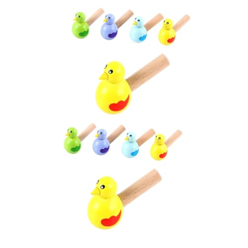 Abaodam 10 Stk Vogelpfeife Spielzeug Vögel Vogelpfeifen Babyspielzeug aus Holz Badespielzeug für Babys Cartoon-Pfeife-Spielzeug Musik-Erleuchtungs-Spielzeug ein Bad nehmen von Abaodam