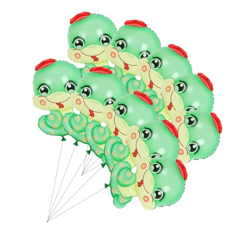 Abaodam 10 Stück 2025 Ballondekoration helium luftballons kinderparty Party Dekoration Set frühlingsfest Ballon-Tier- thematisiert Tierpartydekorationen Waldballons Plastik Green von Abaodam
