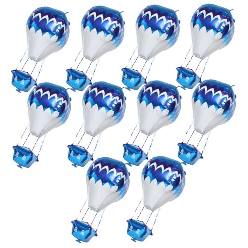 Abaodam 10 Stück Heißluftballon Aluminiumfolie Blau Abaodam 10 Stück Heißluftballon Aluminiumfolie Blau von Abaodam