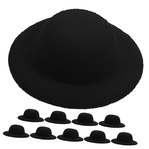 Abaodam 10 Stück Hüte für DIY Bastelprojekte Dekorative Puppenhüte für Minihäuser Gartenaccessoires und Kreative Bastelideen von Abaodam