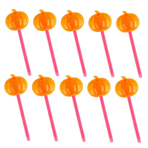 Abaodam 10 Stück Kürbis-Leuchtstäbe Kürbisse Schild fallen gruselig Ö the hallow halloween einhelll Leuchtstab für Weihnachtsfeiern party-mitgebsel Kürbis Leuchtstäbe Glühstock Sport von Abaodam