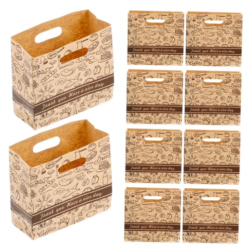 Abaodam 10 Stück Mini-Papiertüten puppenhaus küchenzubehör Puppenhaus Verpackungstaschen Puppenhaus Puppenhaus Zubehör Set Puppenhaus Backwaren Zubehör für Puppenhäuser von Abaodam