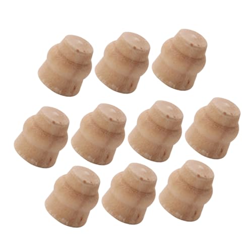 Abaodam 10 Stück Mini Tischbasiszubehör Mini-Hausbedarf Mini-Verzierung Mini Tisch Ersatzbeine Miniatur-Möbelbeine Puppenhaus-Versorgung Mini-Tischbeschläge Lotusbaum Beige von Abaodam