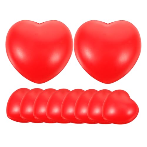 Abaodam 10 Stück Rote Herz Stressbälle für Mini Quetschbälle aus PU Antistressspielzeug für Schule und Freizeit mit Herzform Mitgebsel für Geburtstagsfeiern Abaodam 10 Stück Rote Herz Stressbälle für Mini Quetschbälle aus PU Antistressspielzeug für Schule und Freizeit mit Herzform Mitgebsel für Geburtstagsfeiern von Abaodam