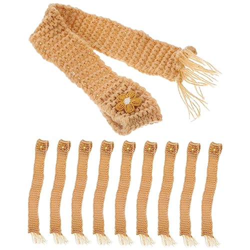 Abaodam 10 Stück Schal Kinderwagenrock Seide Puppen Schal Zubehör Kleidung Für Mädchen Babypuppe Autositz Kleiderbügel Spiegel Puppenhaus Wickeltuch Babytrage Outfit von Abaodam