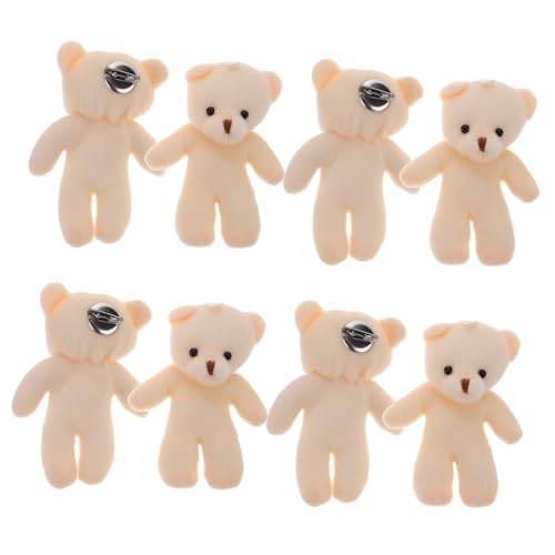 Abaodam 10 Stück Teddybär-Puppe Kuscheliger Plüschbär Kleinkinder Küken Frauen Brosche Marienkäfer tragen Gans Kleidung Plüsch Bär Ornament Mini-Bärenspielzeug DIY Bär -Fleece Weiß Abaodam 10 Stück Teddybär-Puppe Kuscheliger Plüschbär Kleinkinder Küken Frauen Brosche Marienkäfer tragen Gans Kleidung Plüsch Bär Ornament Mini-Bärenspielzeug DIY Bär -Fleece Weiß von Abaodam