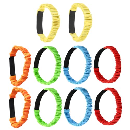 Abaodam 10 Stück Teiliges Elastische Leg Bands für Zweier dreibeinlauf Flexible Strapazierfähige Sportbänder in Leuchtenden Farben Bequemes Anlegen Geeignet für Teamwork training und Abaodam 10 Stück Teiliges Elastische Leg Bands für Zweier dreibeinlauf Flexible Strapazierfähige Sportbänder in Leuchtenden Farben Bequemes Anlegen Geeignet für Teamwork training und von Abaodam