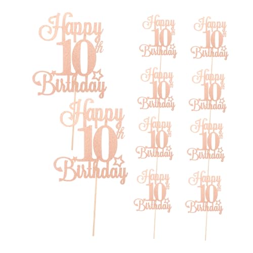 Abaodam 10 Stück Teiliges Glitzer Cupcake Topper Geburtstag Mädchen Tortendeko Festlich Vielseitig für Jubiläum Familienfeier Party Kuchen Picks Abaodam 10 Stück Teiliges Glitzer Cupcake Topper Geburtstag Mädchen Tortendeko Festlich Vielseitig für Jubiläum Familienfeier Party Kuchen Picks von Abaodam