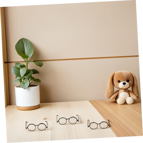 Abaodam 10 Stück Teiliges Metall Mini Brillen für Puppen Runde Schwarze Rahmen ohne Gläser Modische Puppenbrillen als Zubehör und Dekoration Leicht und Passend für Sammler und Kostüme Abaodam 10 Stück Teiliges Metall Mini Brillen für Puppen Runde Schwarze Rahmen ohne Gläser Modische Puppenbrillen als Zubehör und Dekoration Leicht und Passend für Sammler und Kostüme von Abaodam