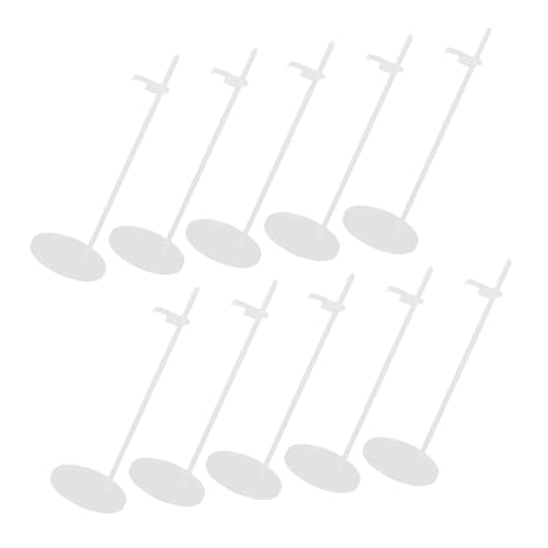 Abaodam 10 Stück Teiliges Transparentes Puppenständer Kunststoff Doll Display Rack mit Taillenstütze für Stabile Figurenpräsentation für Sammler von Abaodam