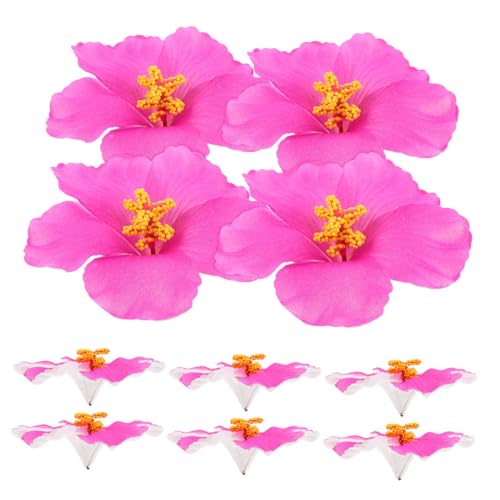 Abaodam 10 Stück künstliche Hibiskusblüte künstliche Blumendekoration Kunstblumen Hibiskus Hibiskusblütendekor Hibiskusblüten für das Haar Sommerblumen Sommer künstliche Blumen Eva Rosy von Abaodam