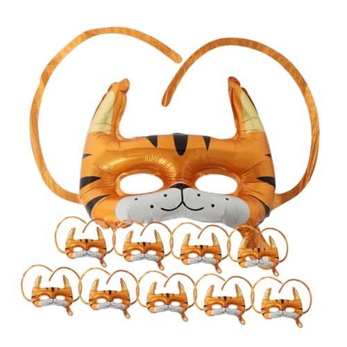 Abaodam 10 Tiger Masken Folienballons Dekorative Luftballons für Partys Jubiläen Geburtstagsfeiern und Feierlichkeiten Einfache Handhabung Langlebiges Aluminiumfolie Süßes Design Abaodam 10 Tiger Masken Folienballons Dekorative Luftballons für Partys Jubiläen Geburtstagsfeiern und Feierlichkeiten Einfache Handhabung Langlebiges Aluminiumfolie Süßes Design von Abaodam