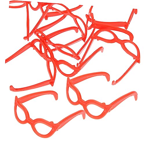 Abaodam 100 Stück Brillen für Puppen, stilvolles Puppenbrillen-Zubehör zum Basteln und Verkleiden, Spaß für Puppen und Projekte von Abaodam