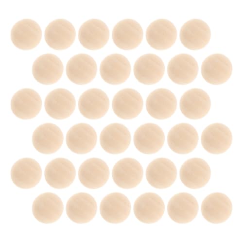 Abaodam 100 Stück Halbe Holzperlen Für Bastelfarbe – 12 Mm Unbehandelte Gespaltene Mini-Holzkugeln Halbe Bastelarbeiten Diy-Projekte Natürliche Kugeln Für Malkunst-Ornamente von Abaodam