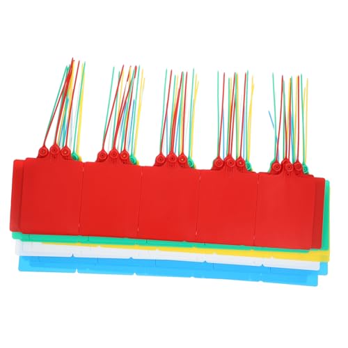 Abaodam 100 Stück Kabeletiketten mit Kabelbinder Luggage Labels für Versand Klassifizierung von Abaodam