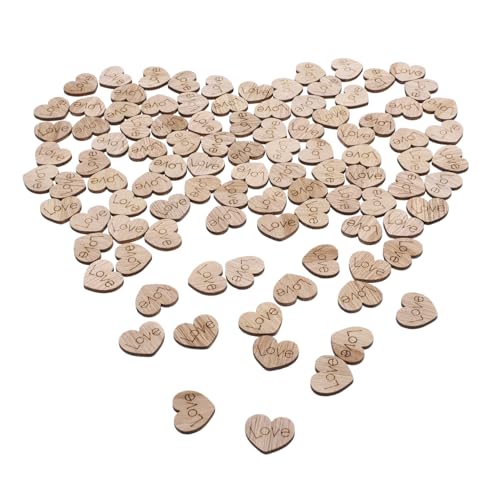 Abaodam 100 Stück Konfetti Herzen Rustikale Babyparty Dekorationen Hochzeitsdekorationen Für Zeremonien Valentinstag Tischkonfetti Party Tischdekorationen von Abaodam