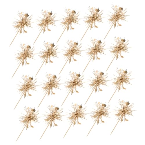 Abaodam 100 Stück Kuchen Plugin „Happy Birthday“ Kuchenspieße „Happy Birthday“ Glitzer Kuchenaufsatz Kuchendekorationen Glitzer Geburtstagskuchenaufsatz Cupcake Picks von Abaodam
