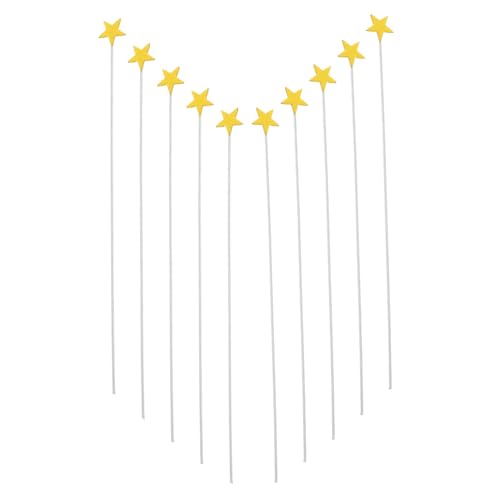 Abaodam 100 Stück Kuchendekoration Tortenaufsatz Herz Nähnadeln Mit Farbigen Köpfen Verlobungs-cupcake-topper Glitzersterne Topper Space-cupcake-ständer Schloss-kuchen-deckel Metall Yellow Abaodam 100 Stück Kuchendekoration Tortenaufsatz Herz Nähnadeln Mit Farbigen Köpfen Verlobungs-cupcake-topper Glitzersterne Topper Space-cupcake-ständer Schloss-kuchen-deckel Metall Yellow von Abaodam