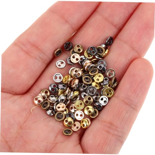 Abaodam 100 Stück Mini Metallknöpfe Vintage Runde Knöpfe in Farben für Puppen Kleidung DIY Basteln Handarbeit Abaodam 100 Stück Mini Metallknöpfe Vintage Runde Knöpfe in Farben für Puppen Kleidung DIY Basteln Handarbeit von Abaodam