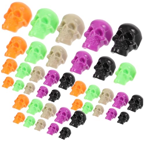 Abaodam 100 Stück Mini Schädel Deko Halloween Realistische Schädel für Halloween Party Gruselige Skelette für Diy Bastelprojekte Requisite für Fotografie Abaodam 100 Stück Mini Schädel Deko Halloween Realistische Schädel für Halloween Party Gruselige Skelette für Diy Bastelprojekte Requisite für Fotografie von Abaodam