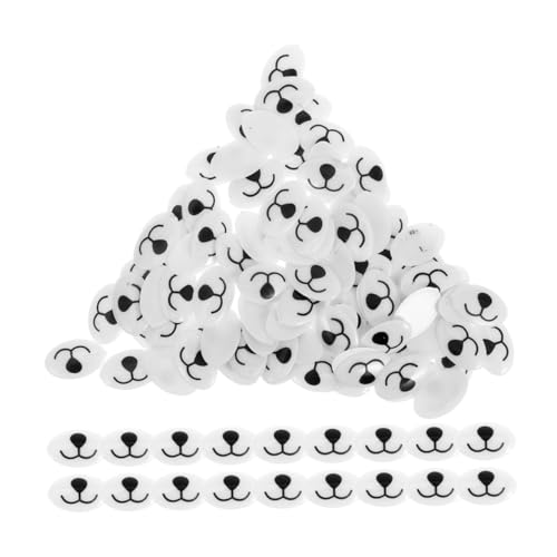 Abaodam 100 Stück Nase Puppen Machen Mund Zubehör für die Puppenherstellung Schneemannnase basteln Füllen Sie Stofftiere mit Sicherheitsmaterialien Nase für Stofftiere Acryl Weiß von Abaodam
