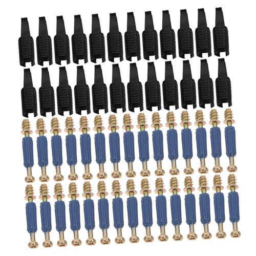 Abaodam 100 Stück Stecker Ausblenden Möbelbeschläge Hardware-verbindungsbeschläge Möbelbefestigungsschrauben Versteckte Befestigungselemente Verbindungsstücke Für Möbelschränke Kunststoff von Abaodam