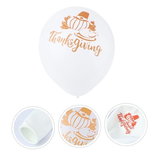 Abaodam 100 Stück Thanksgiving-Ballons ballon set luftballons set party supplies Fiesta-Party-Dekorationen Thanksgiving-Ballon-Banner Partyballons Festival-Party-Zubehör Emulsion Weiß Abaodam 100 Stück Thanksgiving-Ballons ballon set luftballons set party supplies Fiesta-Party-Dekorationen Thanksgiving-Ballon-Banner Partyballons Festival-Party-Zubehör Emulsion Weiß von Abaodam