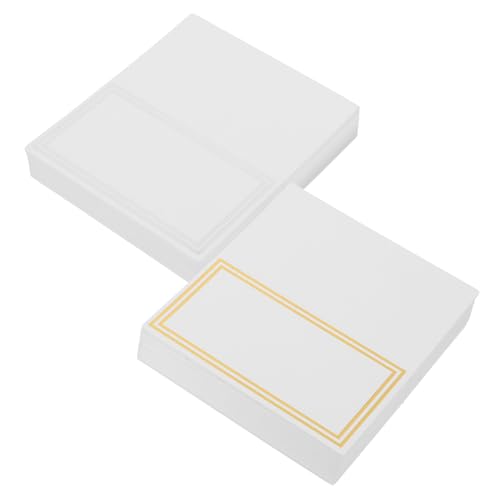 Abaodam 100Stücke Hochzeit Tischkarten Namenskarte Für Party Platzkarten Zur Hochzeitsfeier Goldene Und Silberne Namensschilder Für Gäste Zur Tischdekoration von Abaodam