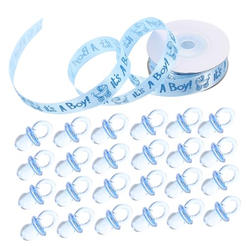 Abaodam 100stücke Mini-schnuller Spielzeugset Für Shower Teilig Transparente Schnuller Blauer Satinband Dekoration Und Souvenir Für Neugeborene Und Babypartys Abaodam 100stücke Mini-schnuller Spielzeugset Für Shower Teilig Transparente Schnuller Blauer Satinband Dekoration Und Souvenir Für Neugeborene Und Babypartys von Abaodam