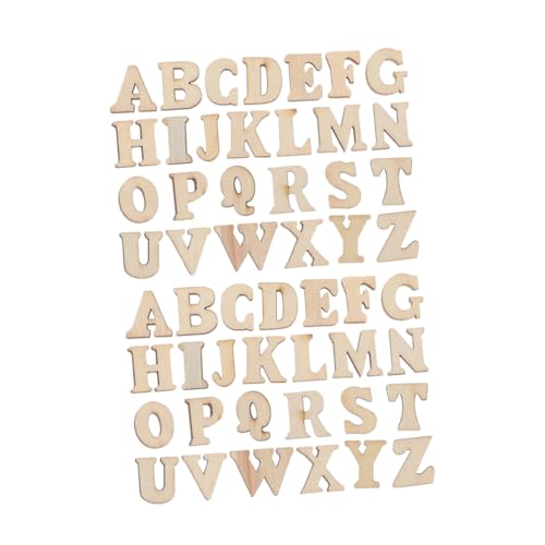 Abaodam 104 Stück DIY Holz-Buchstabenausschnitte unlackierte Bastelbuchstaben für kreative Projekte zur Herstellung von Dekorationen, Personalisierung und lustigen Familienaktivitäten Abaodam 104 Stück DIY Holz-Buchstabenausschnitte unlackierte Bastelbuchstaben für kreative Projekte zur Herstellung von Dekorationen, Personalisierung und lustigen Familienaktivitäten von Abaodam