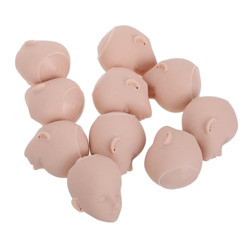 Abaodam 10Stücke DIY Puppenkopf Make Up Übungskopf für Anfänger Profis Polierte Oberfläche mit Augenhöhlen für Realistisches Augen Make Up für Puppenliebhaber Abaodam 10Stücke DIY Puppenkopf Make Up Übungskopf für Anfänger Profis Polierte Oberfläche mit Augenhöhlen für Realistisches Augen Make Up für Puppenliebhaber von Abaodam