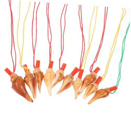 Abaodam 10Stücke Muschelförmige Pfeifen für Dekorative Spielzeugpfeifen für Partys Lustige Muschelpfeifen für Feste und Besondere Anlässe zum von Abaodam