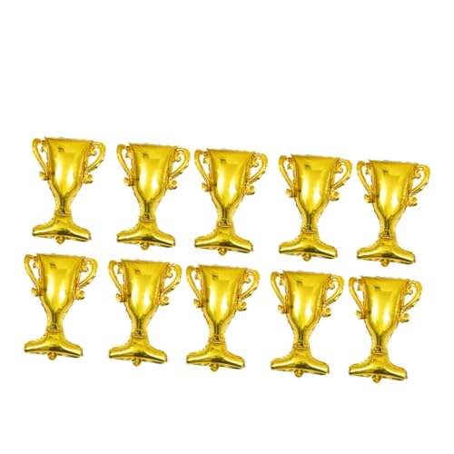 Abaodam 10Stücke Teiliges Goldene Abschlussballons Aluminiumfolie Trophäenballons Für Abschlussfeiern Kreative Dekoration Und Foto Requisiten Langlebig Und Formstabil von Abaodam