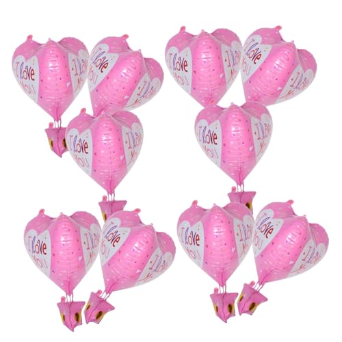 Abaodam 10stücke Rosa Herz-luftballons Hot Air Balloon Form Deko Für Valentinstag Geburtstagsfeiern Shower Hochwertige Aluminiumfolie Wiederverwendbar Und Langlebig Abaodam 10stücke Rosa Herz-luftballons Hot Air Balloon Form Deko Für Valentinstag Geburtstagsfeiern Shower Hochwertige Aluminiumfolie Wiederverwendbar Und Langlebig von Abaodam