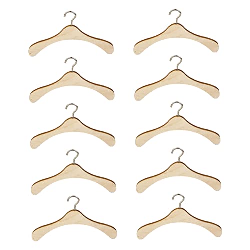 Abaodam 10pcs Mini Holz Puppe Kleiderbügel Puppe Kleidung Rack Puppe Kleidung Und Zubehör Abaodam 10pcs Mini Holz Puppe Kleiderbügel Puppe Kleidung Rack Puppe Kleidung Und Zubehör von Abaodam
