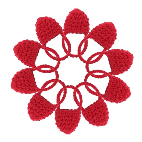 Abaodam 10stücke Handgemachte Mini-handtaschen Für Puppen Teiliges Stilvolle Häkel-Taschen Tragbare Süße Puppenhandtaschen -zubehör Für Kreative Bastelprojekte Farbenfroh Und von Abaodam