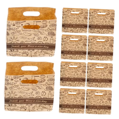 Abaodam 10stücke Miniatur Papiertüten Für Puppenhaus Charmante Dekoration Für Mini-küchen Und Mikrolandschaften Helles Kraftpapier Für Backwaren Und Kleine Gegenstände von Abaodam