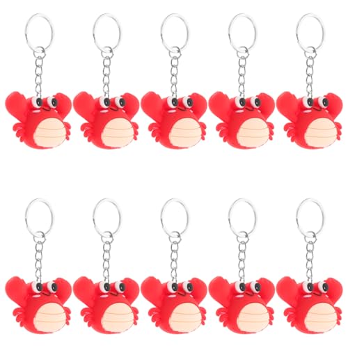 Abaodam 10stücke Teiliges Realistischer Krabben Schlüsselanhänger Cartoon-design Vielseitig Einsetzbar Für Taschen Handys Party Mitgebsel Für Jungen Und Mädchen Abaodam 10stücke Teiliges Realistischer Krabben Schlüsselanhänger Cartoon-design Vielseitig Einsetzbar Für Taschen Handys Party Mitgebsel Für Jungen Und Mädchen von Abaodam