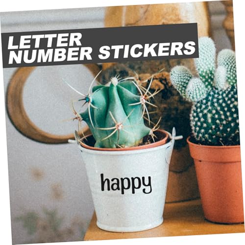 Abaodam 12 Blatt DIY Buchstaben Zahlen Aufkleber Selbstklebend Bunte Alphabet Sticker für Laptop Tassen Handy Dekoration von Abaodam