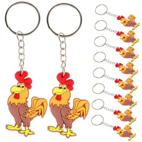 Abaodam 12 Stück Cartoon Hühner Schlüsselanhänger Lustige Tier Schlüsselringe für Taschen Dekoration und Party Abaodam 12 Stück Cartoon Hühner Schlüsselanhänger Lustige Tier Schlüsselringe für Taschen Dekoration und Party von Abaodam