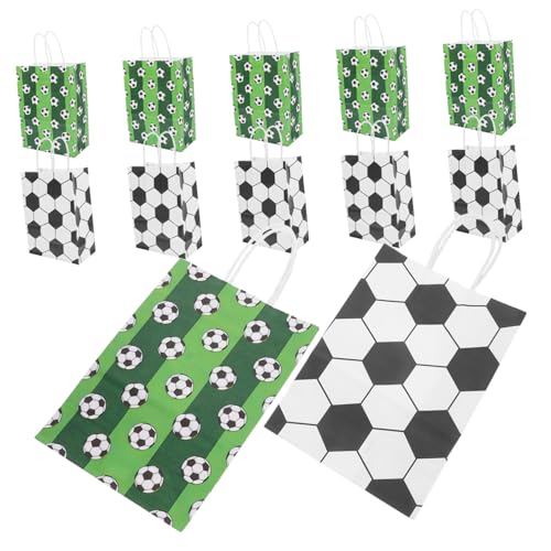 Abaodam 12 Stück Fußball-Party-Geschenktüte Tasche Füllstoffe Lecker Jersey geschenkverpackung papiertüten Geschenktüten aus Papier Partytüten zum Verpacken von Geschenken Kraftpapier von Abaodam