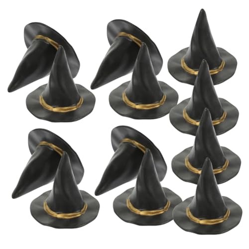 Abaodam 12 Stück Hexenhut -Dekoration bunt klein Mädchen Hexenhut-Ornamente Puppenhüte Mini-Hüte Minihüte zum Basteln Halloween - Halloween Handwerk Halloween -Figuren Plastik Schwarz Abaodam 12 Stück Hexenhut -Dekoration bunt klein Mädchen Hexenhut-Ornamente Puppenhüte Mini-Hüte Minihüte zum Basteln Halloween - Halloween Handwerk Halloween -Figuren Plastik Schwarz von Abaodam