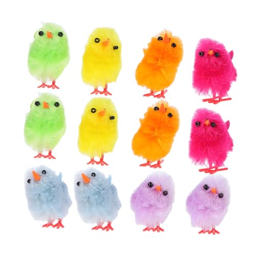 Abaodam 12 Stück Realistische Plüschküken Flauschige Hühnerfiguren für Ostern Deko für Charmante Tischdekoration und Geschenkartikel Abaodam 12 Stück Realistische Plüschküken Flauschige Hühnerfiguren für Ostern Deko für Charmante Tischdekoration und Geschenkartikel von Abaodam