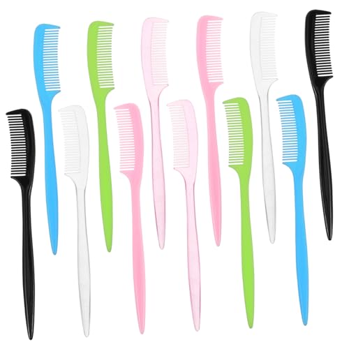 Abaodam 12 Stück Spielzeugzubehör Perücke Rattenschwanzkamm Mini Styling Kamm Puppenperücke Puppenhaarbürste Puppenhaar Accessoires Puppenbürste Puppenzubehör Haare Kleiner von Abaodam